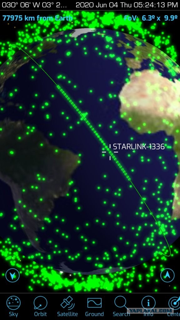 SpaceX запускает очередные 60 интернет-спутников Starlink