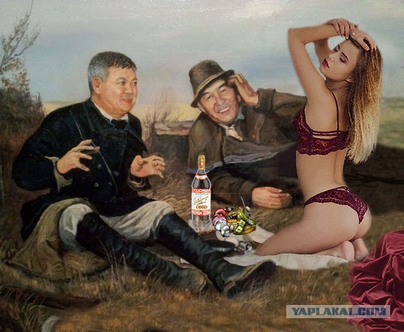 Фотожаба: Три соседа на привале
