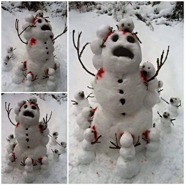 Немного снеговиков Вам !