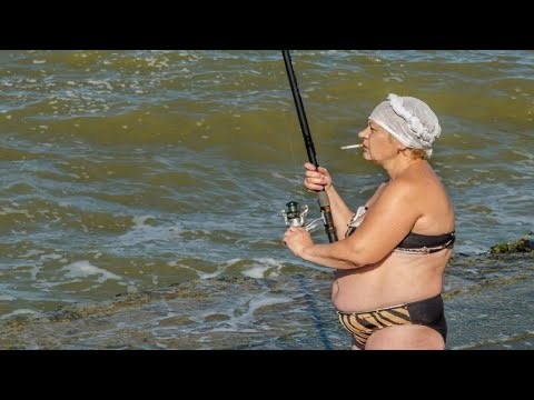 Приехала с мужем на рыбалку