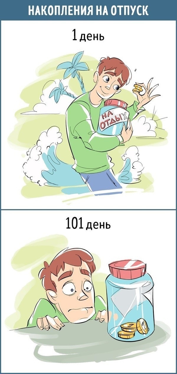 Наше отношение к вещам на 1-й и 101-й день