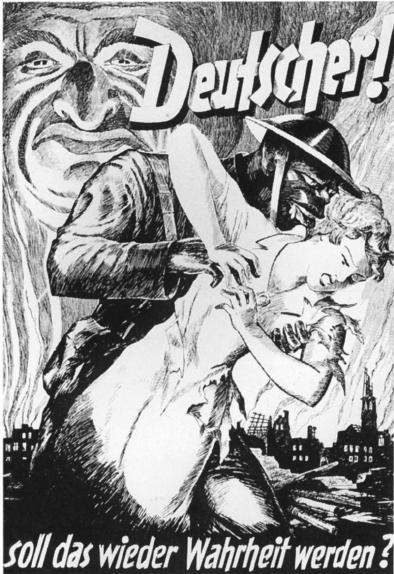Немец! Это снова должно стать Правдой??? Нацистский плакат. Немец! Это снова должно стать Правдой??? Нацистский плакат.