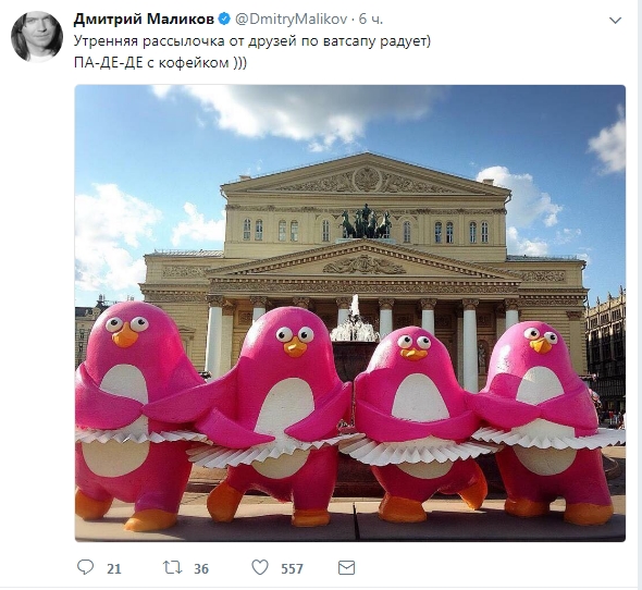 ТОП-15 самых ироничных твитов Дмитрия Маликова