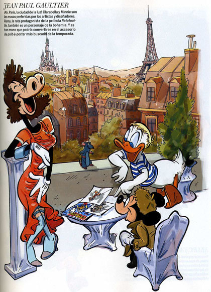 Кутюрье в виде диснеевских героев