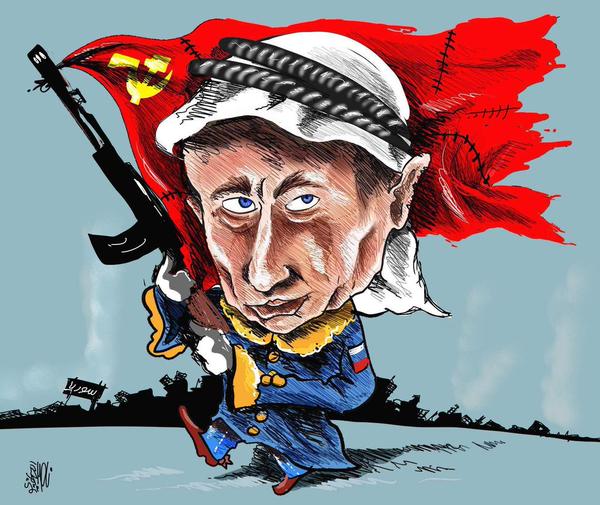 Россия в Сирии. Карикатура Карлоса Латуффа