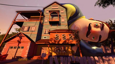В Steam выходит игра, где вам нужно сбежать от гигантского милиционера, который ловит вас пальцами