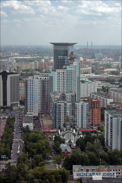 Москва с высоты птичьего полета (77 фото)