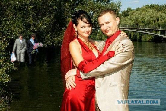 Романтический фон на свадебном фото