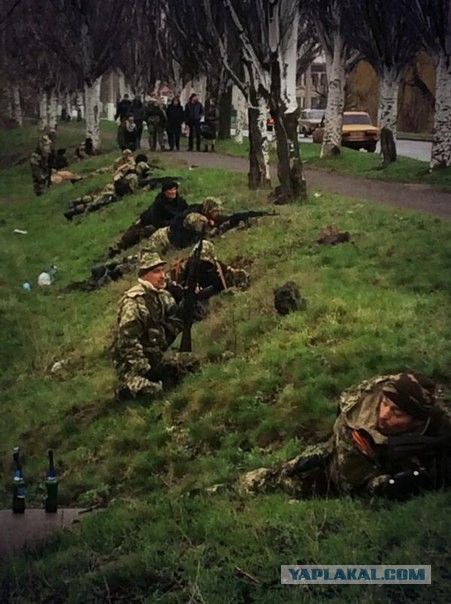 Cиловая операция в Славянске.