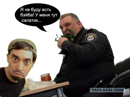 Фотожаба: Голодный охранник