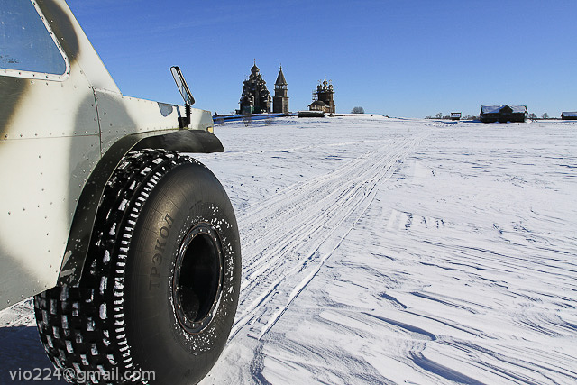 Зимой в Кижи