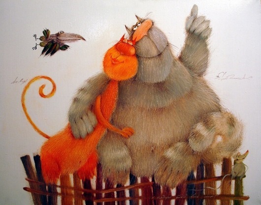 Анти-депрессивные коты Валерия Хлебникова