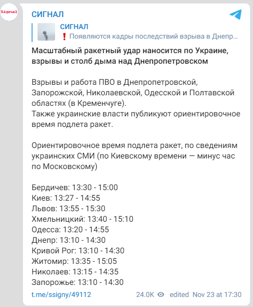 Опять ракеты полетели