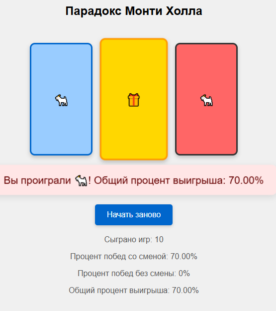 О парадоксе Монти Холла