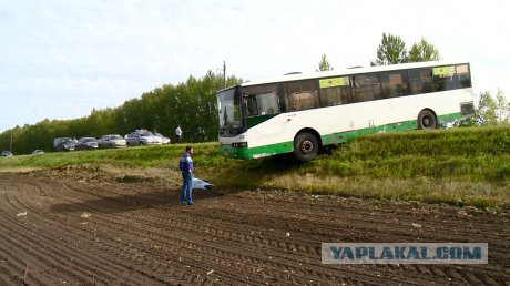 У водителя дачного автобуса отказало сердце.