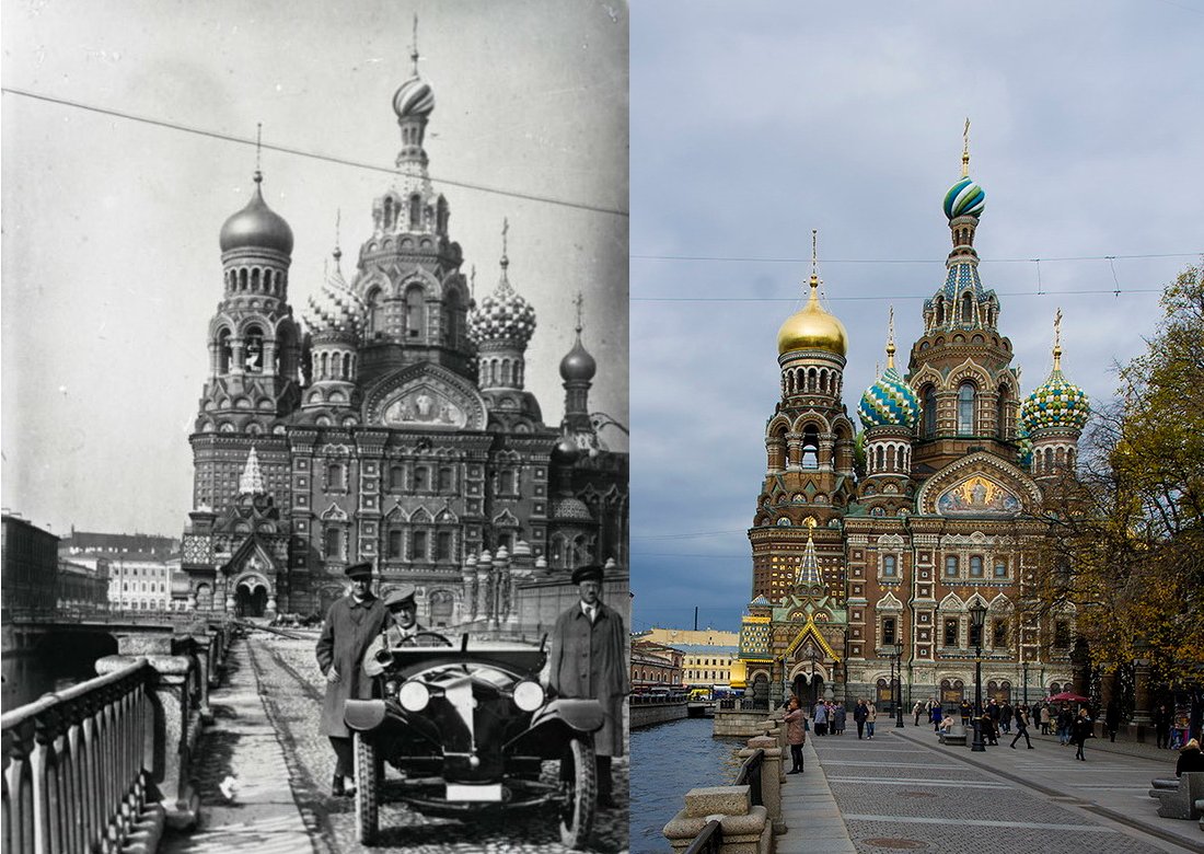 Санкт петербург тогда и сейчас