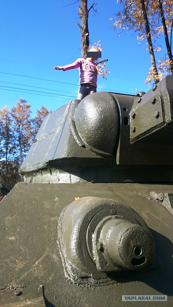 Восстановление танка Т-34. На даче