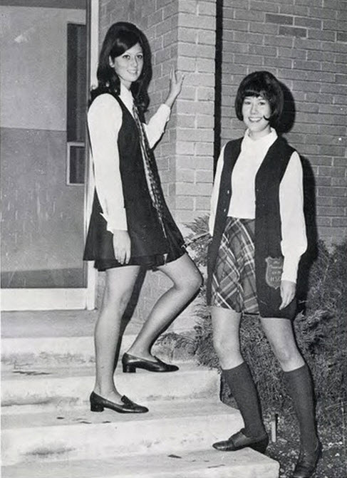 Мини в клеточку 1960-е - 1980-е