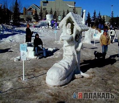Творчество снеговаятелей. СНЕЖНЫЕ и ЛЕДЯНЫЕ фигуры