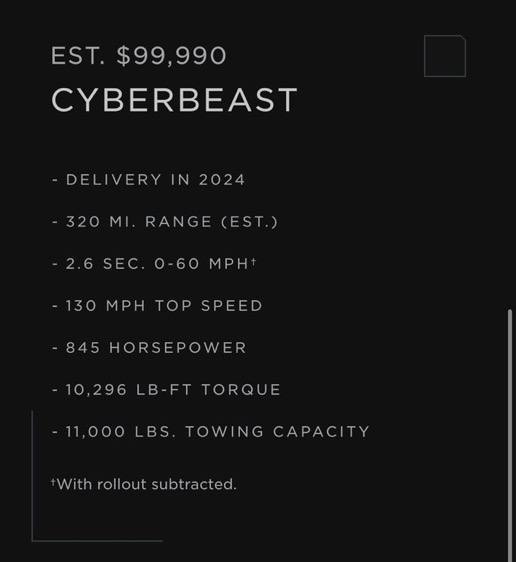 Стартовала продажа Cybertruck