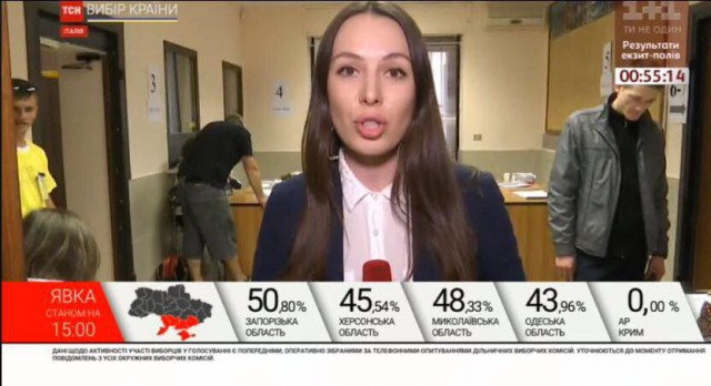 Выборы на Украине: Зеленский лидирует