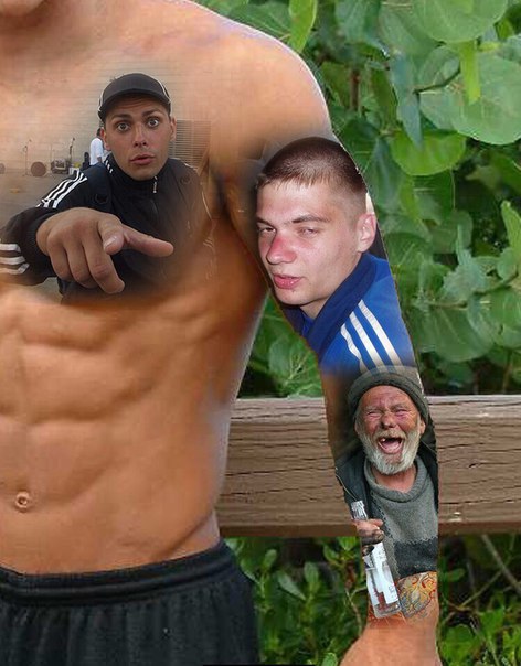 До и после фотошопа