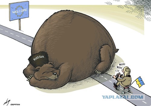 Украинский кризис: иностранная карикатура