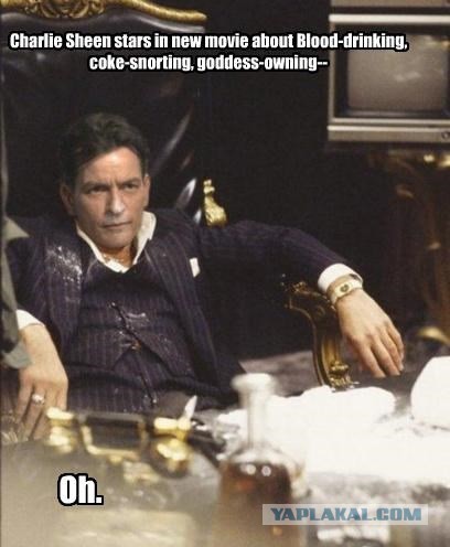 Чарли Шин продолжает бухать