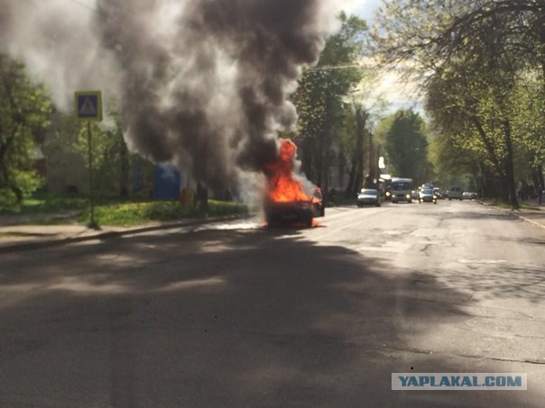 Возгорание баллона с газом