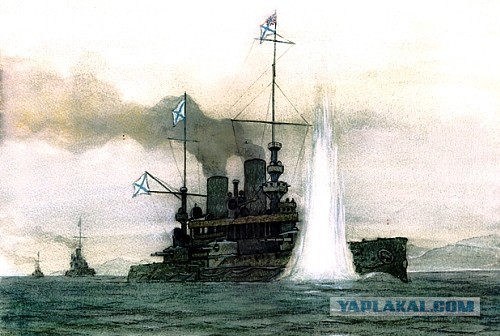 Приятельствовали много лет и погибли в один момент. Адмирал Макаров.  Художник Верещагин.
