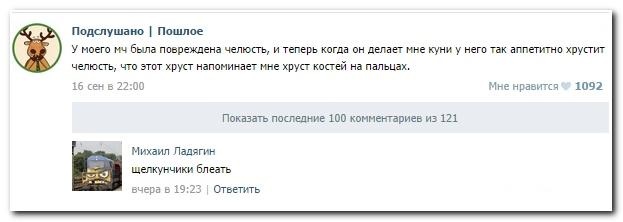 Смешные комментарии из социальных сетей