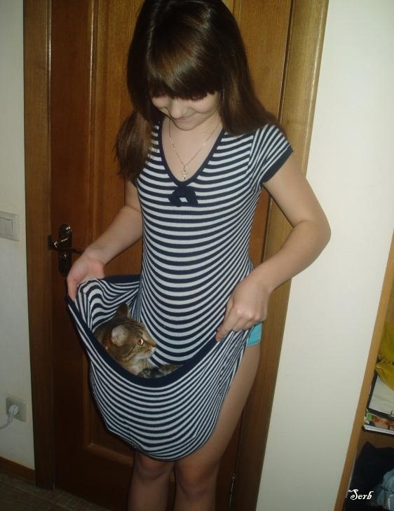 Дети и коты