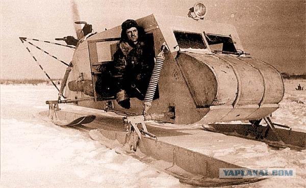 Необычная снегоходная техника Советского Союза
