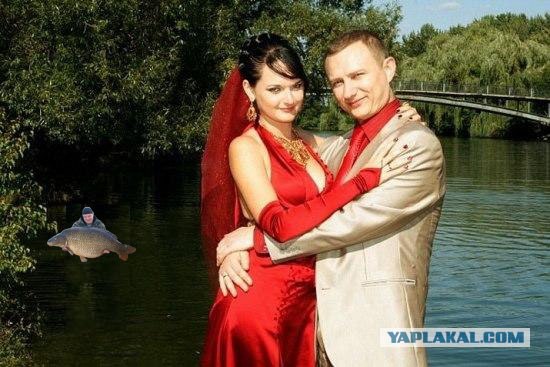 Романтический фон на свадебном фото