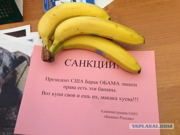Наши санкции уже в интернете.