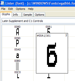 Шрифт. Из fon в ttf