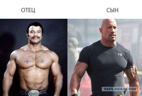 "Скала" Джонсон и горячий поклонник