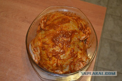 Фаршированная курица.