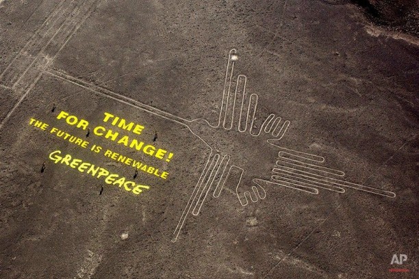 Активисты GREENPEACE, осквернили