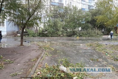 Ночной ураган в Днепропетровске, 24.09.2014.