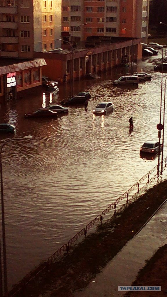 В Минске прошел самый сильный ливень за несколько лет