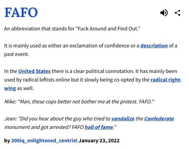 «FAFO»