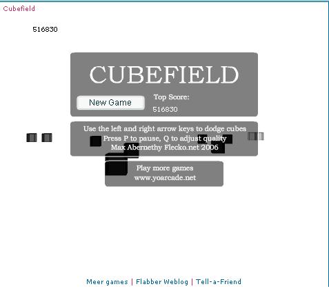 Cubefield, очень рульная игра