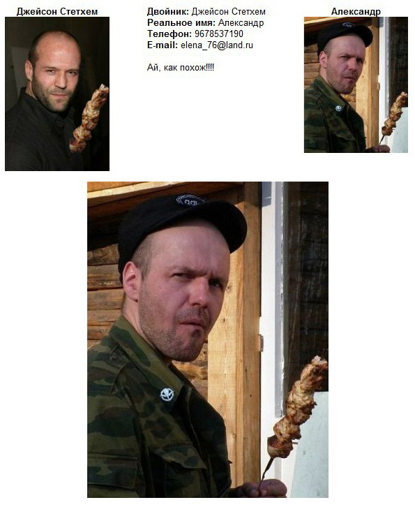 "Двойники" знаменитостей
