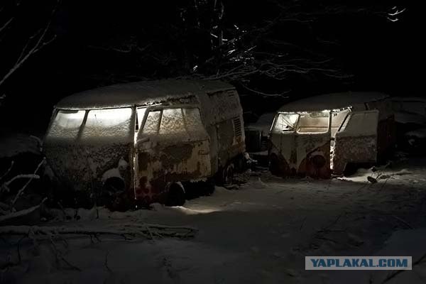 Зимняя автосвалка