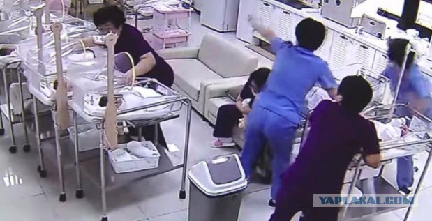 Медсестры южнокорейского роддома делают всё возможное, чтобы уберечь младенцев от травм во время землетрясения