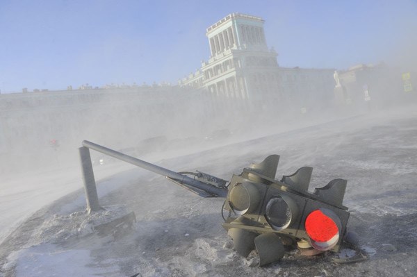 Ну что, москвичи, жалуетесь на снежок? А теперь посмотрите за МКАД!