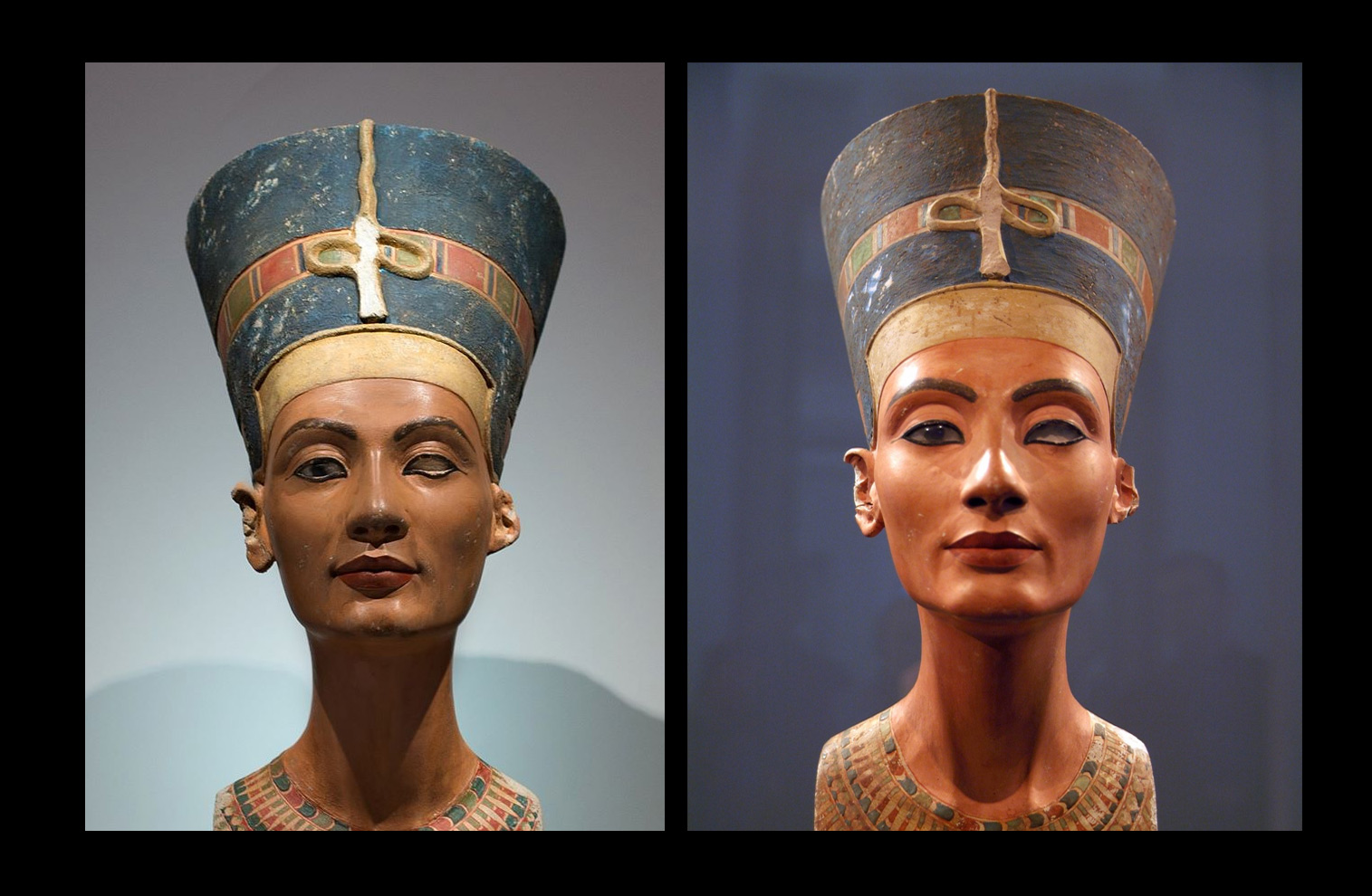 Вот например, совершенно новая реплика бюста Нефертити скульптора Э. Агапов...