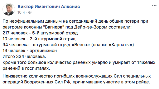 Друзья «вагнеровцев» уточнили число погибших в Сирии. Вспомнили всех поименно. ФОТО