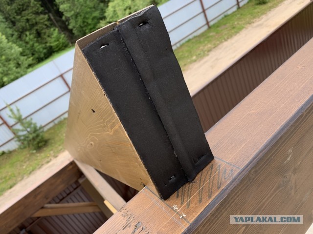 Навес для авто из бруса своими руками